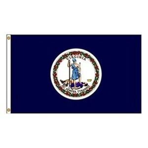Annin Flagmakers Virginia State Flag USA 5 X 8 Nyl - Glo 145680 New